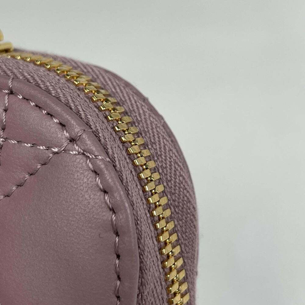 CHRISTIAN DIOR Purple Leather Shoulder Bag - Picture 4 of 8